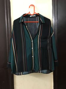 Striped Oversized Shirt Size M/L
