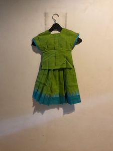 Cute Green Skirt Blouse Set
