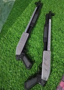 (Pack Of 2) Silver Short Gun With Free Bb Bulets