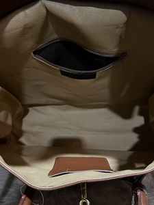 Borse In Pelle Brown Leather Tote Bag