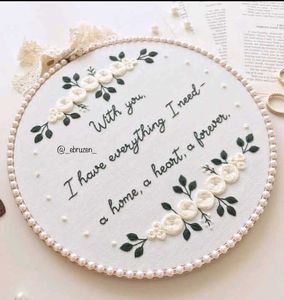 Message Embroidery Hoop ✨