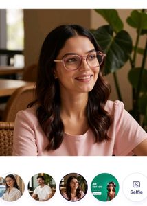Lenscart Stylish Pink Frame Glasses