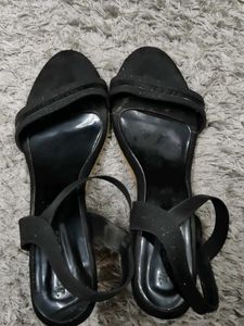 Women Party Wear Black Heels