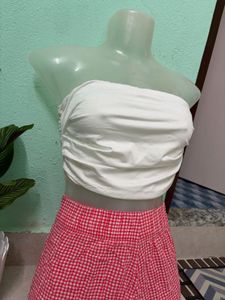 White Bandeau Top 🦢🤍