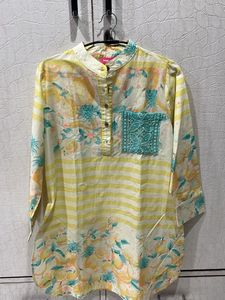 Floral Print Tunic With Smart Pocket Design