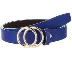 Blue Double Ring Belt
