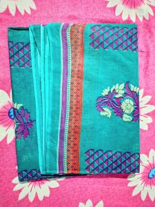 Traditional Printed Saree With Stitched Peticoat