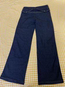 Chanel Vintage Wide Leg Denim Jeans Waist 30-32