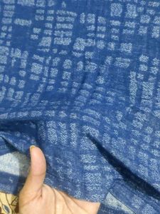 Blue Checked Long Sleeve Top