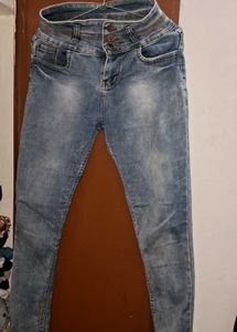 High Waisted Denim Jeans