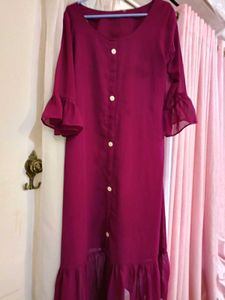 Purple Kurta Set