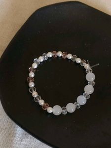 Pearl And Crystal Stones Bracelets