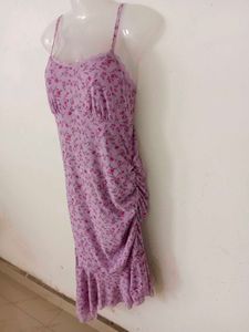 BEAUTIFUL RUCHED MESH DRESS