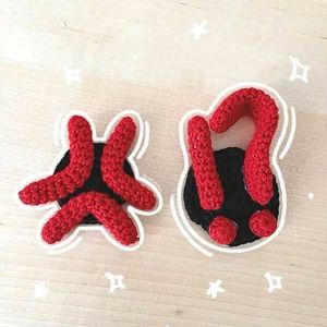 💢 angry Crochet Hair Clip