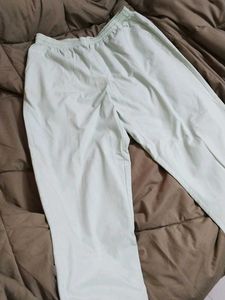Light Green Wide-Leg Pants