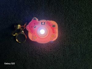 Cute Pink Projector Camera Keychain