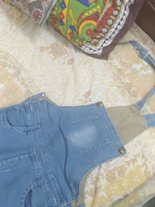 Light Wash Denim Overalls