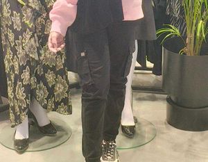 Black Cargo Style Pants