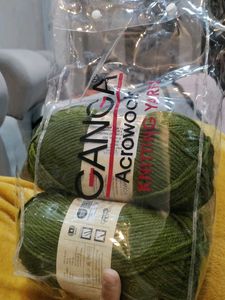 Misty Green Knit Scarf