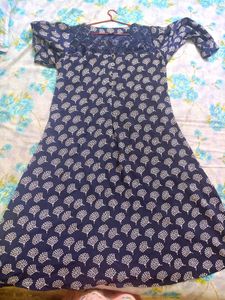 Blue Printed Kurta