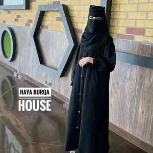 Dubai Elegant Black Abaya Burkha hijab girl's dupp