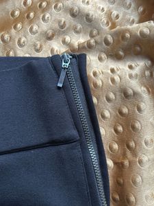 Black Zipper Detail Pants