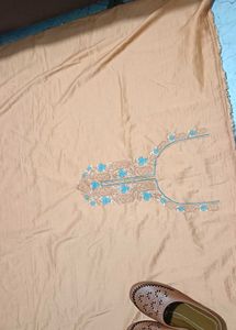 Kurti Material With Neck Work