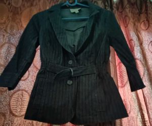Striped😍Belted Blazer