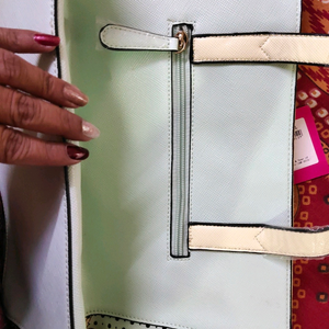 Ice blue handbag