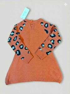 Cute Animal Print Knit Dress