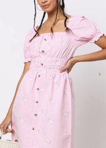 Pink Gingham Dress