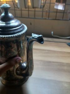 Beautiful Vintage Antique Metal Kettle