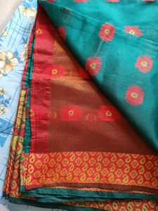 Embellished Banarasi Jacquard Saree Sea Green💚