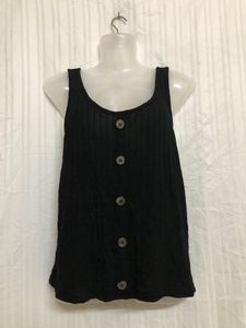 Bachata Black Sleeveless Top