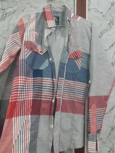 Patchwork Button-Down Shirt
