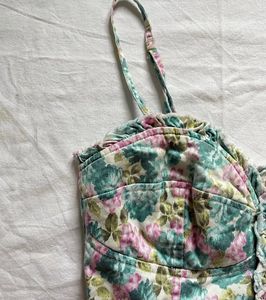 Floral Bustier Top