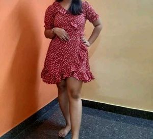 Red Polka Dot Wrap Dress ( Unused)