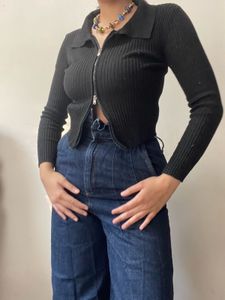 Double Zipper Full sleeve Top