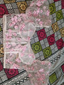 Floral Applique Lingerie Set