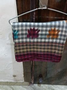 Checkered Cotton Saree