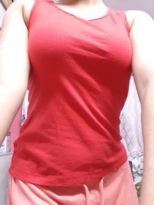 Red New High Quality Tank Top