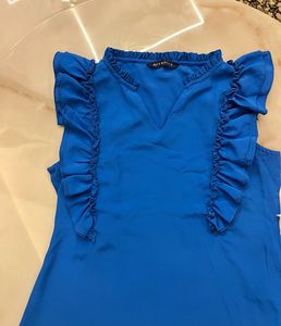 Royal Blue Ruffle Top💙