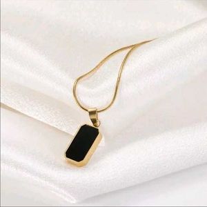 Rectangle Pendant Necklace