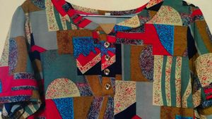 Retro Patchwork Top