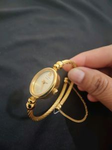 Titan Raga Golden Bangle Watch