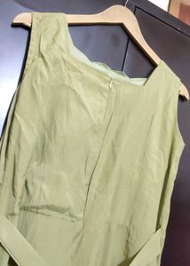 Lime Green Party Wear Dress For 32 Bust