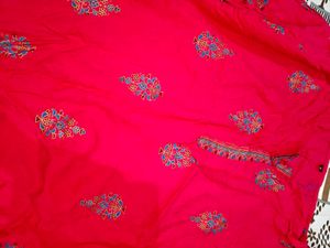 Pink Embroidered Kurta