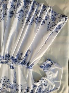 Women White Floral Mini Dress