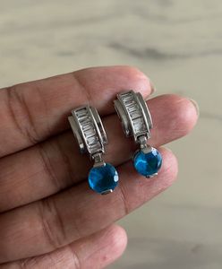 Blue Stone Drop Earrings!