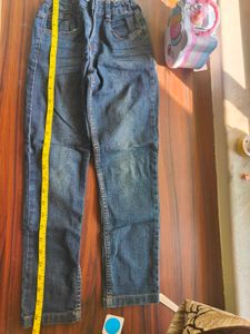 2jeans 1trackpant for boys